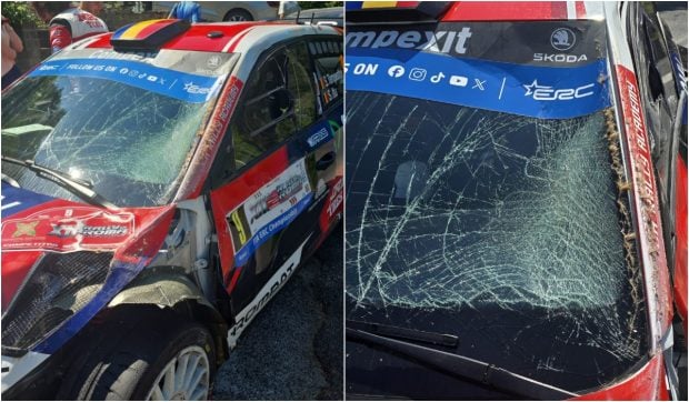 Incident neobișnuit pentru Simone Tempestini la Rally di Roma Capitale: abandon după o coliziune cu o vacă