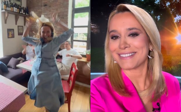 Andreea Esca, filmată sărind în sus de bucurie. Ce a făcut-o să reacționeze așa pe prezentatoarea Știrilor Pro TV: „Toți am făcut așa”