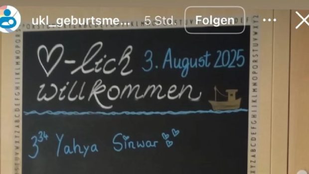 Bebeluș numit după liderul Hamas Yahya Sinwar. Clinica Universitară din Leipzig: „Ne cerem scuze”