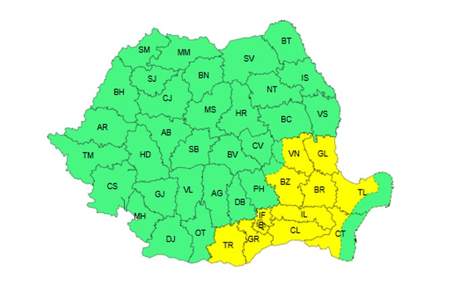 România înfruntă canicula și vijelii: coduri meteo alarmante anunțate pentru astăzi! 1 canicula 1