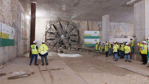 Cârtița „Sfânta Maria” a săpat primul segment de tunel între stația Tokyo şi Aeroportul Băneasa