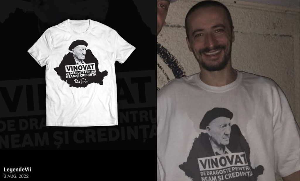 Fesuri cu Gafencu şi sacoşe cu Țuțea. Site-ul de îmbrăcăminte care promovează produse cu chipurile unor exponenți ai Mişcării Legionare