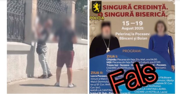 Doi străini, reținuți în Chişinău în timp ce lipeau afişe cu imaginea Maiei Sandu şi a mitropolitului Basarabiei. Autorităţile suspectează că ar urmări perturbarea procesului electoral