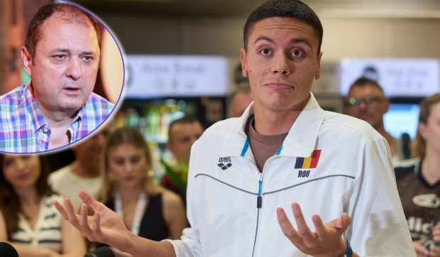 Ce a spus David Popovici despre Emil Hossu-Longin, după ce l-a auzit cum îi comentează cursele de înot: „Aș vrea”