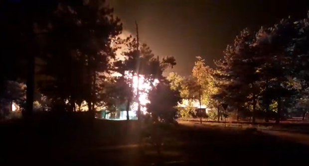 Punga de gaze de la Amara a explodat: flăcările se înalță la zeci de metri în aer, a fost emis mesaj RO-Alert