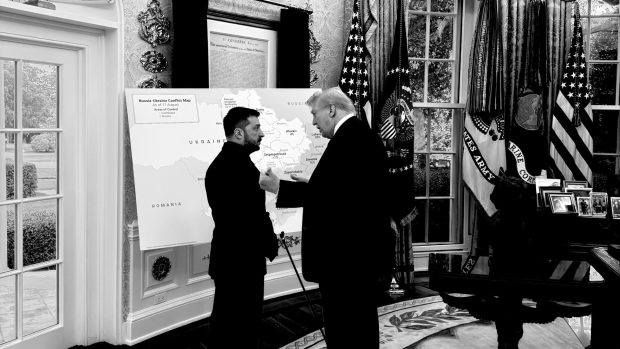 Hartă cu România, Ucraina, Republica Moldova și Rusia la negocierile Trump-Zelenski din Biroul Oval de la Casa Albă: „O amintire dureroasă”