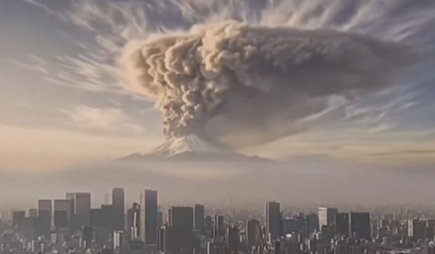 Japonia publică un video AI cu erupția înfricoșătoare a Muntelui Fuji pentru a pregăti locuitorii din Tokyo