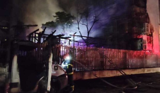 Incendiu puternic la restaurantul Levant din Galați. Focul a izbucnit în timpul unei petreceri cu 70 de oameni