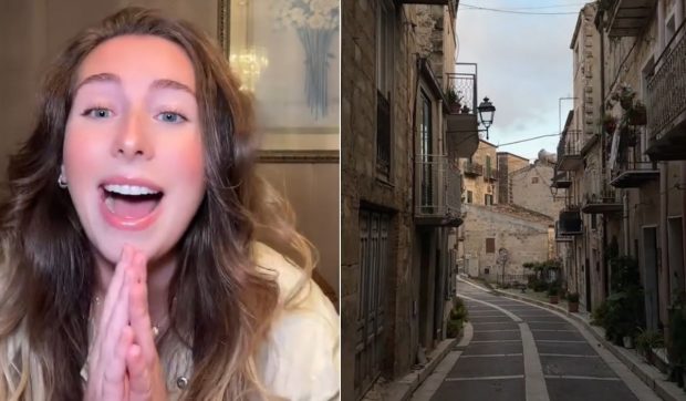 O tânără a cumpărat un conac medieval cu 17 camere în Sicilia la preț de garsonieră în Iași