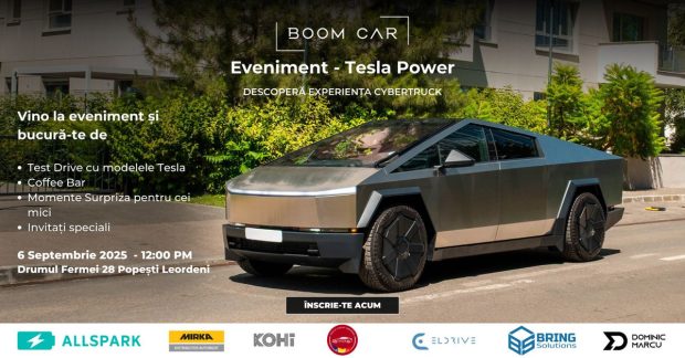 Tesla te așteaptă la test drive: Boom Car Service deschide porțile pentru pasionații de tehnologie