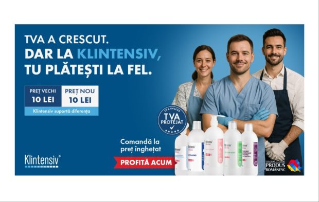 Klintensiv îngheață prețurile: TVA-ul a crescut, dar clienții nu plătesc mai mult