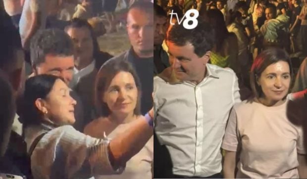 Nicușor Dan și Maia Sandu, baie de mulțime la Festivalul Lupilor din Orheiul Vechi