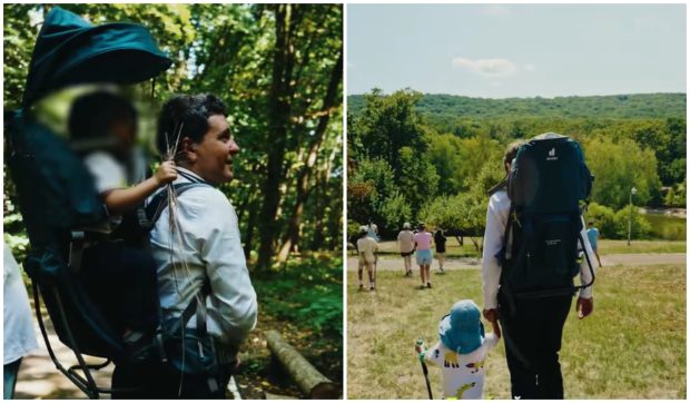Președintele Nicușor Dan, relaxare în natură alături de familie. Fiul său a fost sufletul drumeției I VIDEO  