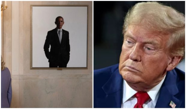 Portretul lui Barack Obama, mutat de Donald Trump într-o zonă ascunsă a Casei Albe