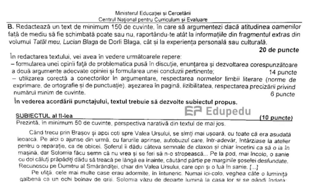 proba bac 1