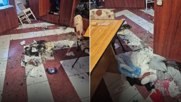 Sala de gimnastică „Nadia Comăneci” din Onești, vandalizată: un bărbat a incendiat vestiarele | VIDEO
