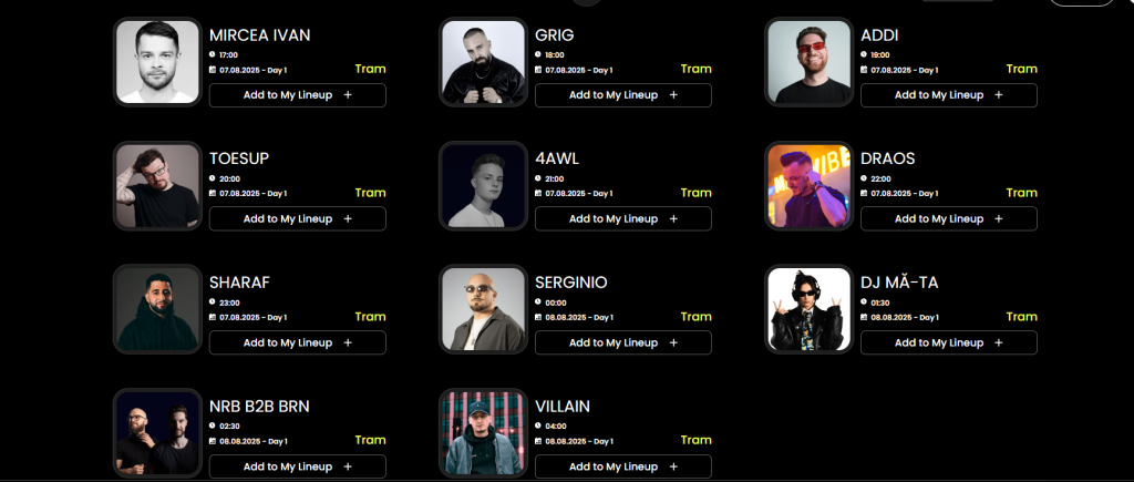 Untold 2025: programul complet al festivalului de la Cluj pe zile și ore