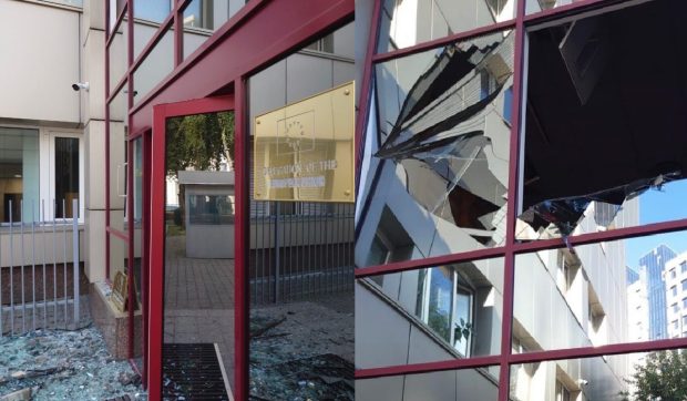 Rusia a bombardat „intenționat” sediul delegației Uniunii Europene din Kiev