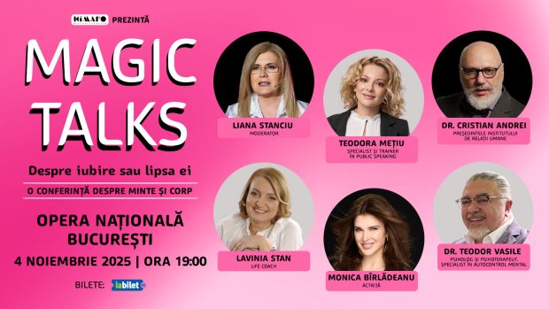 Magic Talks #5 – „Despre iubire sau lipsa ei”. O seară dedicată întrebărilor despre iubire, durere și vindecare