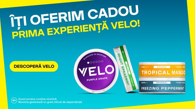 Vrei să încerci o alternativă fără fum? Descoperă VELO și testează-l gratuit