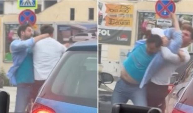 Doi șoferi nervoși s-au bătut la Cluj, în plină stradă: „Nu mai e zi fără scandal în orașul ăsta”