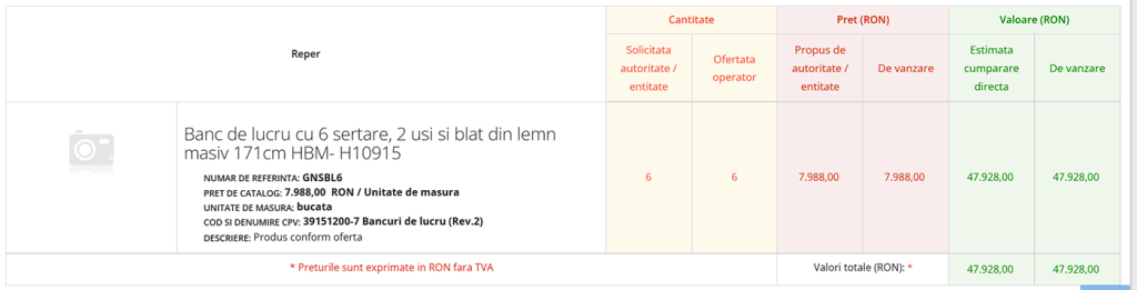 captură de ecran achiziție