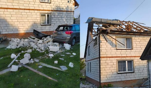 Nu o dronă rusească, ci racheta unui F-16 al armatei a distrus acoperișul unei case din Polonia. Președintele ia la rost guvernul