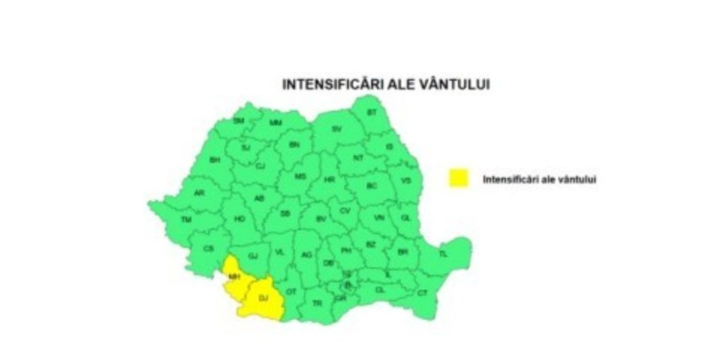 Cod galben de vreme rea: Vânt devastator și temperaturi în scădere în România! 1 cod galben valabil miercuri 17 septembrie 2025 foto meteoromania ro 1