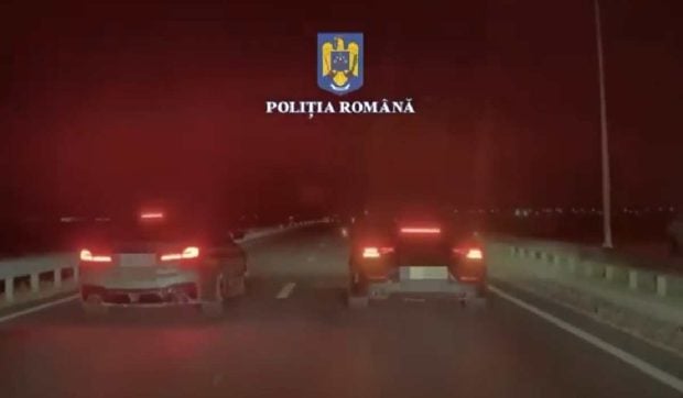 Cursă ilegală de mașini pe DN, cu doi tineri din Craiova în rol principal: la final, a câștigat poliția