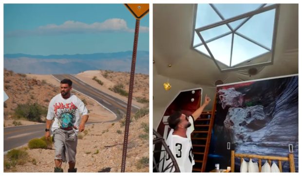 Imagine Stire Cum arată cortul de lux de la Grand Canyon, în care s-a cazat Dorian Popa. Artistul se află în SUA. „Nu sunteți pregătiți, frații mei” | 2review.ro