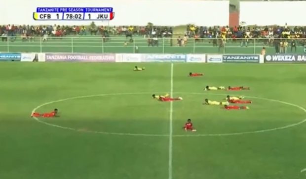 Meci de fotbal suspendat după ce un roi de albine sperie jucătorii, obligați să se întindă la pământ I VIDEO