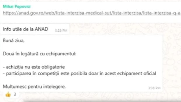 Tatăl lui David Popovici, poreclit „Vișinescu de la CS Dinamo”. Managerul Academiei de Înot este acuzat că pune părinții să cumpere echipament de la o anumită firmă și nu dă chitanță