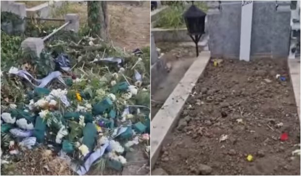 Mormintele sunt vandalizate, spre durerea celor care-și plâng oamenii dragi, în Ploiești | VIDEO