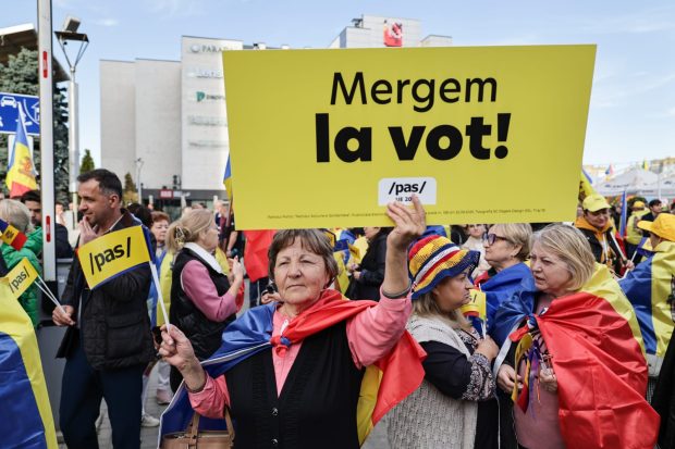 Marș pro UE și pro PAS la Chișinău: „Lumea rusă înseamnă război, UE înseamnă pace”