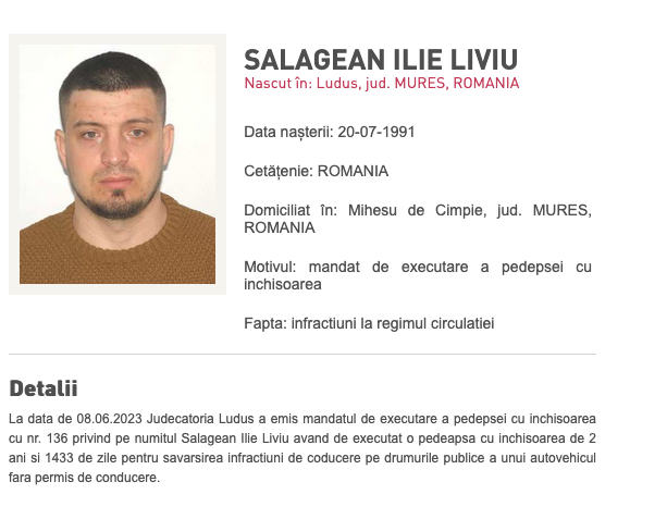 SĂLĂGEAN Ilie Liviu. Foto: politiaromana.ro