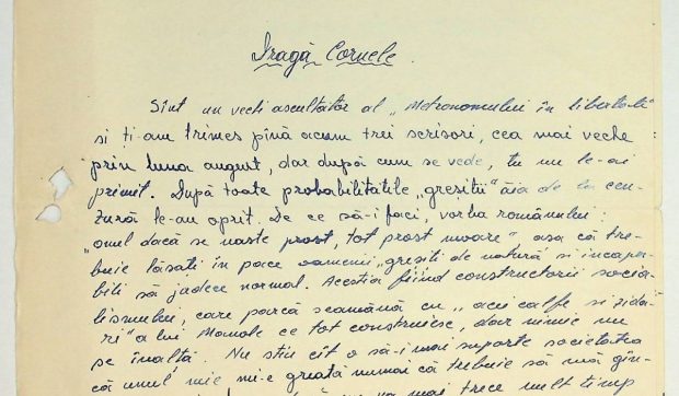 Scrisoarea trimisă în 1970 de un elev de liceu din Sighișoara care i-a făcut pe comuniști să ia probe de scris de la toți elevii din oraș