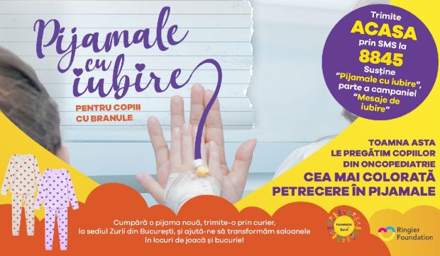 Fundația Zurli și Fundația Ringier lansează campania „Pijamale cu Iubire”