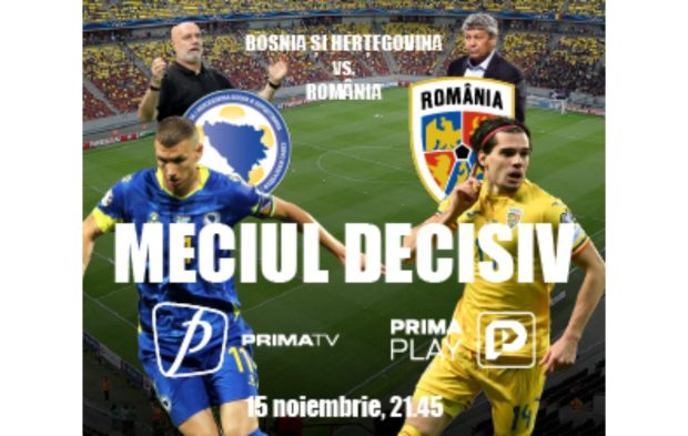Un singur glas, o singură țară: Hai România, la Mondial! Susține și tu Naționala! Mesajul tău ajunge la “tricolori”. Bosnia – România, LIVE pe Prima TV. Câștigăm împreună!
