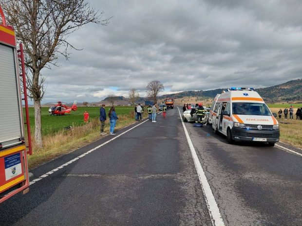 Accident grav pe un drum din Harghita: o persoană a murit, iar alte trei au fost rănite
