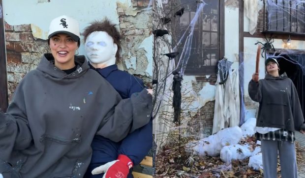 Imagine Stire Cum și-a decorat Antonia casa de Halloween. Doar în filmele horror mai vezi așa ceva | 2review.ro