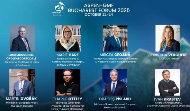 Aspen – GMF Bucharest Forum, între 22 și 24 octombrie, eveniment unic în Europa