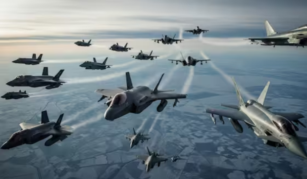 Două avioane britanice au patrulat deasupra României, într-o demonstrație de forță a NATO: „Pregătiți să apărăm spațiul aerian”
