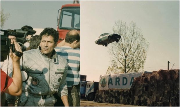 Dacia 1310 care a zburat peste două TIR-uri, pe o distanță de 64 de metri. Trei decenii de la cascadoria fără precedent
