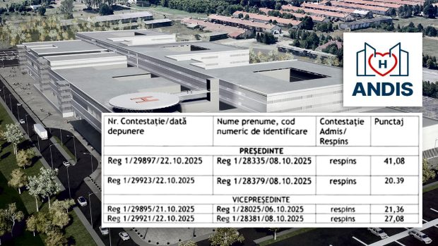 Rezultate catastrofale la concursul pentru șefia agenției care se ocupă de spitalele regionale: cea mai mare notă a fost 4. Secretarul general, acuzat că și-a asumat ilegal funcția de președinte