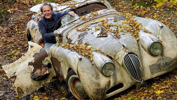 A cumpărat și a lăsat 50 de mașini de colecție din 1950 să ruginească într-o pădure din Germania. Ce mesaj a vrut să transmită bărbatul