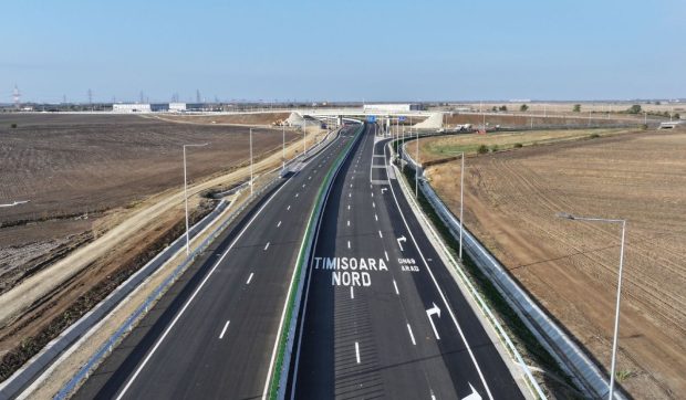 Un nou drum național, pe care șoferii vor putea circula cu 100 de km/h și care a costat peste 55.000.000 de euro, va fi deschis la Timișoara