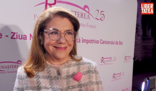 Mihaela Geoană, la 25 de ani de activitate a Fundației Renașterea: „Ne dorim ca toate femeile din România să aibă acces gratuit la mamografii și la teste Babeș-Papanicolau”