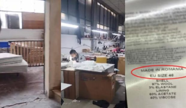 Haine „Made in Romania” făcute la Milano de muncitori chinezi cazați direct în fabrică și tratați precum sclavii