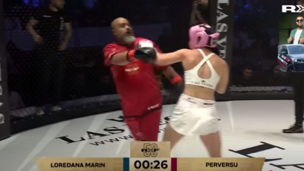 „Perversu” a fost bătut de o femeie în ring, la o gală MMA din București: „Gata, nu mai pot” | VIDEO