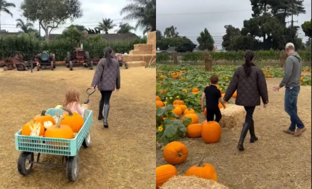 Imagine Stire Noi imagini cu Archie și Lilibet, copiii prințului Harry și ai lui Meghan Markle. Cum au apărut la o fermă, unde au pregătit dovleci de Halloween | 2review.ro